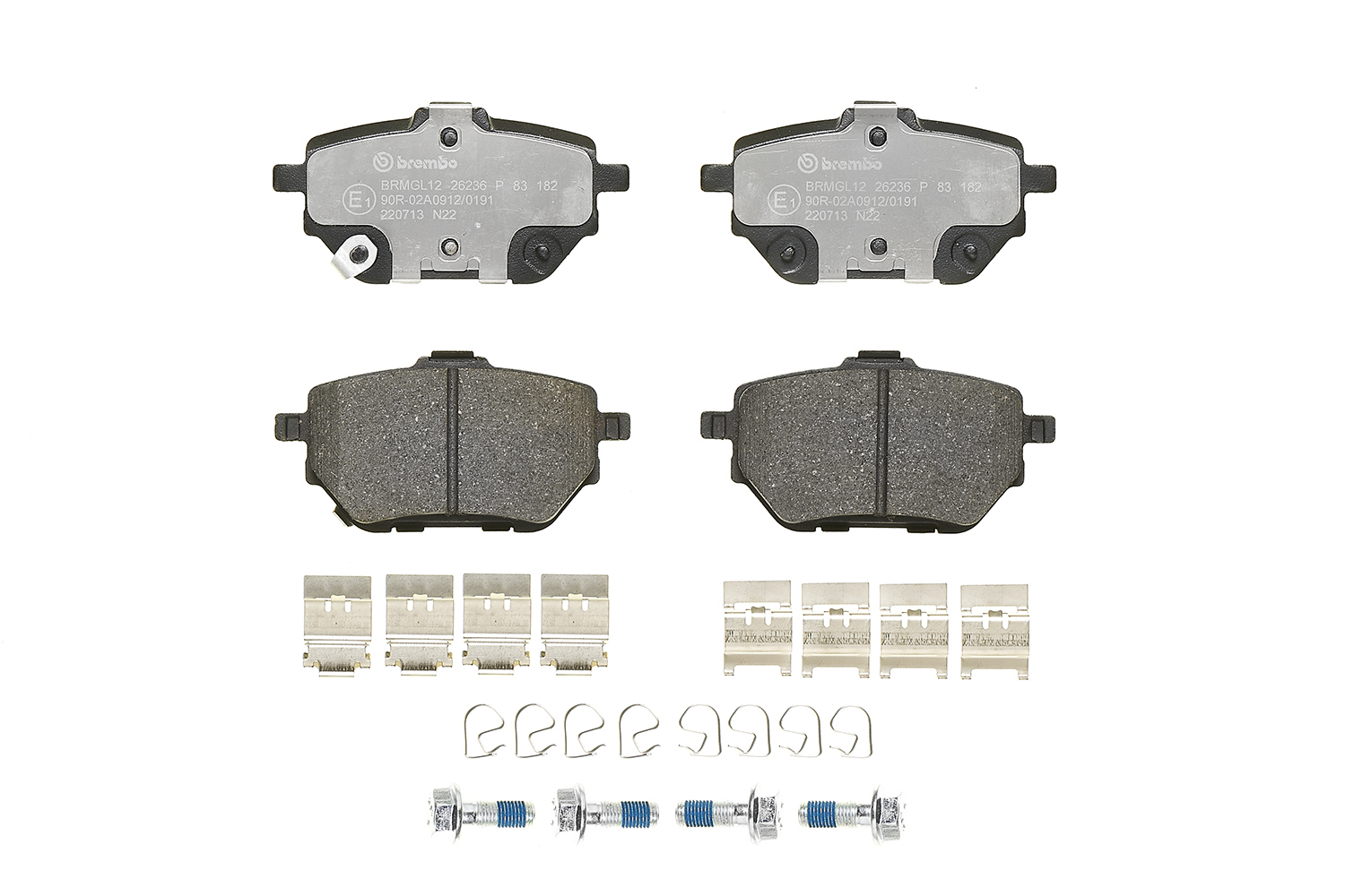 A.B.S. P 83 182 BREMBO Bremsbelagsatz, Scheibenbremse